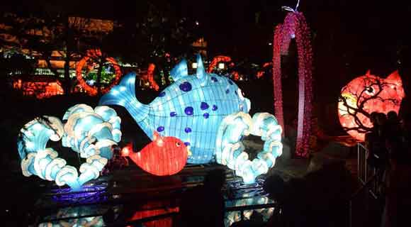 Lantern show held in east China's Shandong Province