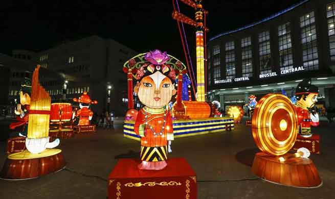 Chinese lanterns exhibition held in Brussels