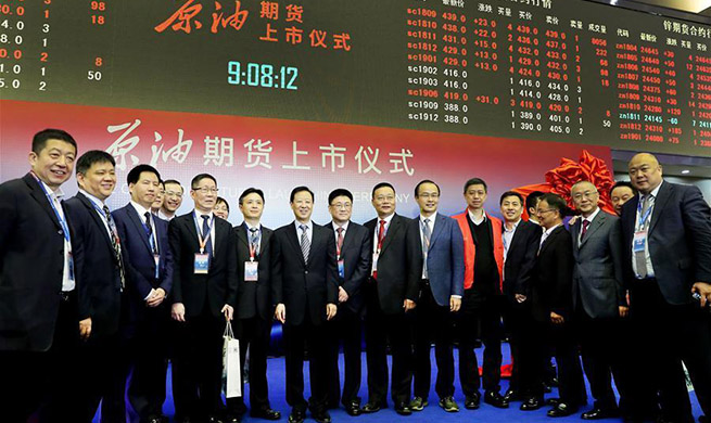 Xinhua Headlines: China launches crude oil futures trading