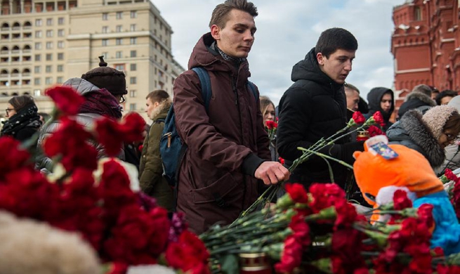 Putin declares national mourning for shopping mall fire victims