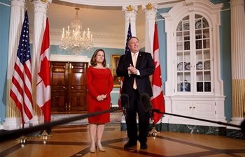 U.S. Secretary of State meets with visiting Canadian FM in Washington D.C.