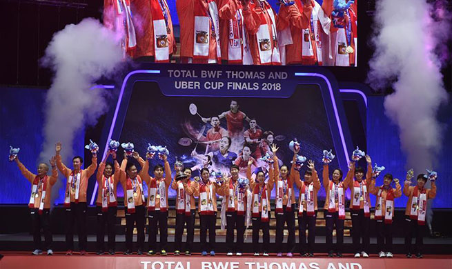 Japan beats Thailand 3-0, winning 1st Uber Cup in 37 years