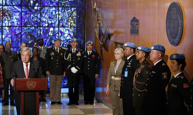 UN marks Int'l Day of UN Peacekeepers in New York