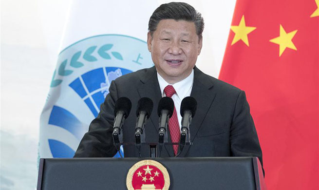 Chinese president hosts welcoming dinner for SCO guests