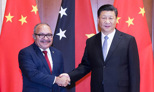 Chinese president meets Papua New Guinea PM, calling for deepening cooperation