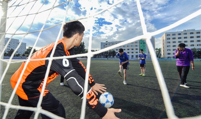Pic story: visually impaired students' love for football