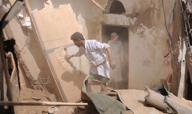 9 killed in Saudi-led airstrike in north of Yemen's capital 