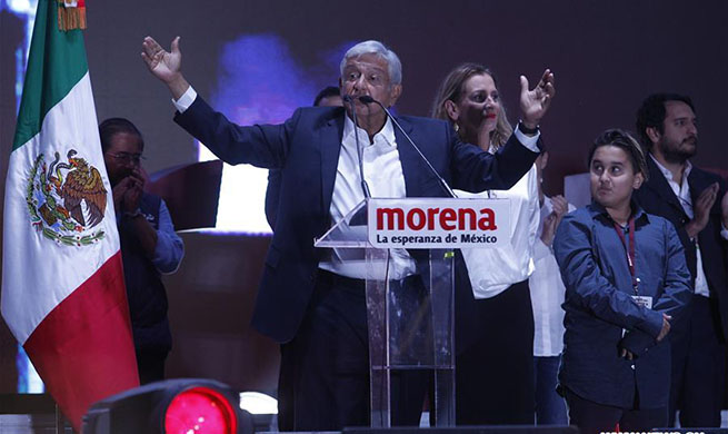 Early results show Lopez Obrador leads in Mexican presidential 
election