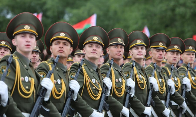 Military parade marks Independence Day in Minsk, Belarus