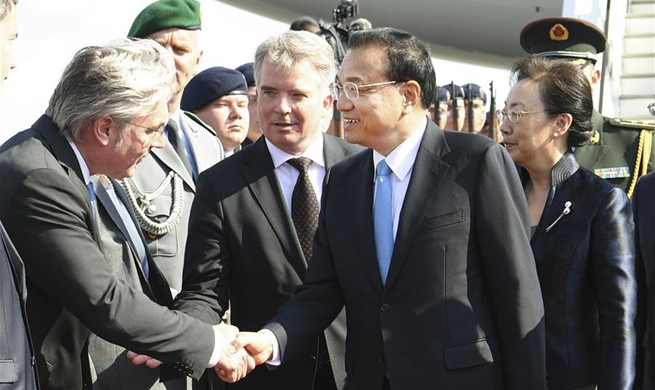 Chinese premier arrives in Germany for intergovernmental consultations, official visit