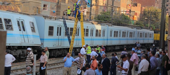 Metro train derailed in Cairo with no injuries