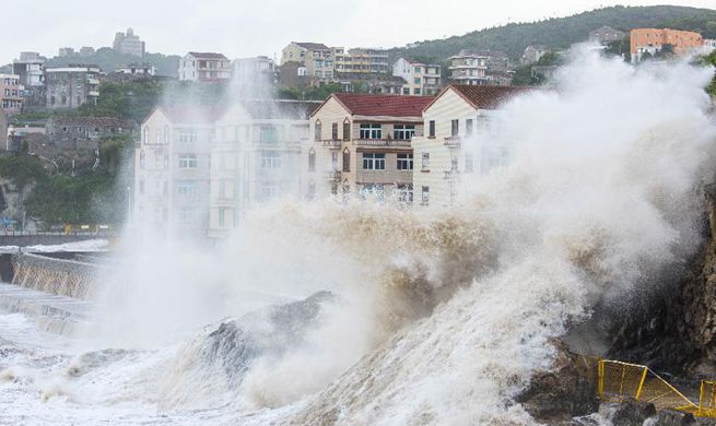 Typhoon Maria makes landfall in east China's Fujian