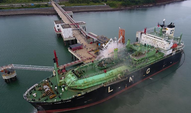LNG carrier rescue drill held in S China's Hainan