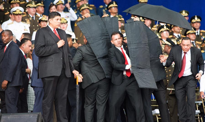 Venezuelan President Maduro unharmed after attack: official