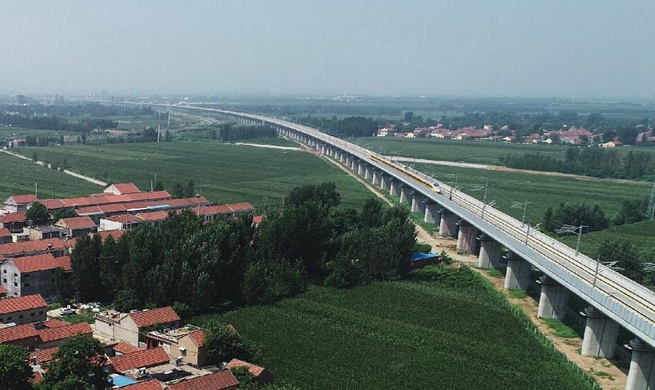 Jinan-Qingdao high-speed railway starts joint test in east China's Shandong