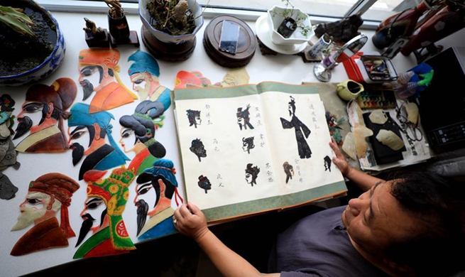 Artist presents traditional shadow puppet plays for free in E China's Shandong