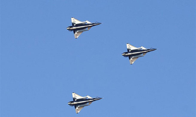 Chinese Air Force aerobatics team departs for performance in Russia
