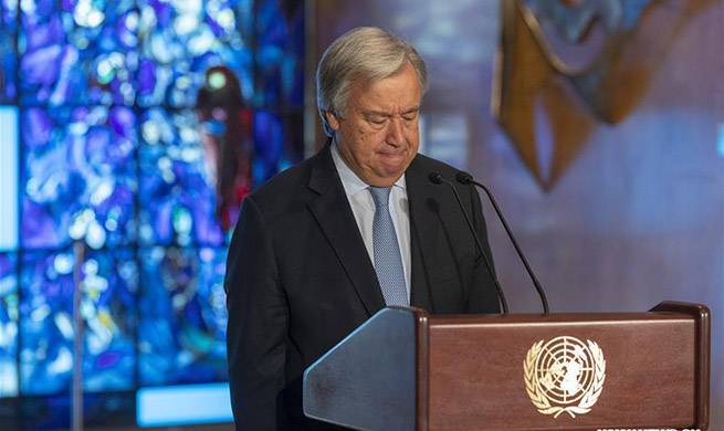 UN chief lays wreath in remembrance of fallen colleagues for humanitarian day