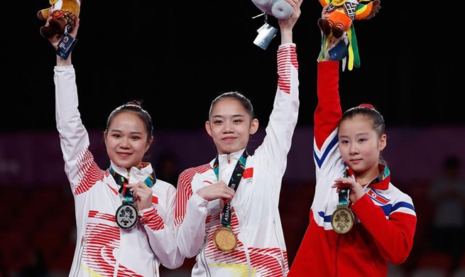 China wins 2 more gymnastics golds at Jakarta Asiad
