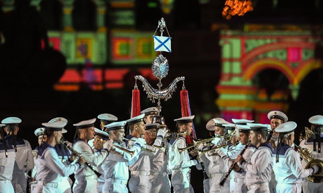 Int'l Military Music Festival held on Red Square in Russia