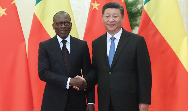 Xi meets Beninese president