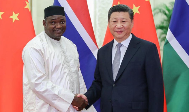 Xi meets Gambian president