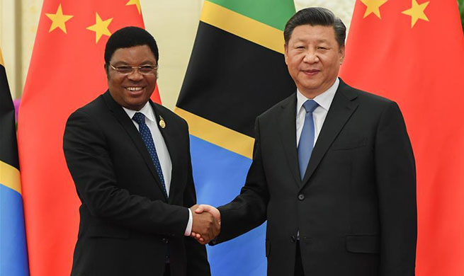 Xi meets Tanzanian prime minister
