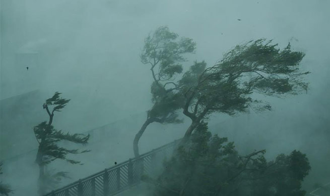 Hong Kong issues top typhoon warning as Mangkhut arrives