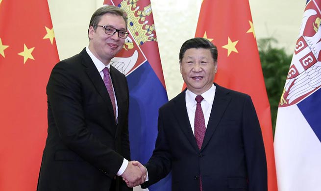 Xi meets Serbian president