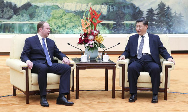 President Xi meets Russian presidential administration chief