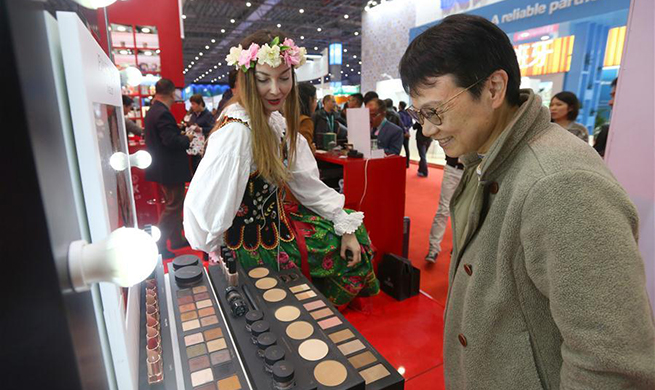 People visit first China International Import Expo in Shanghai