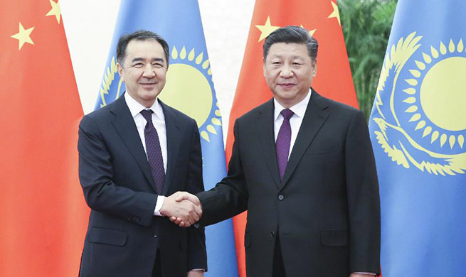 President Xi Jinping meets Kazakh PM