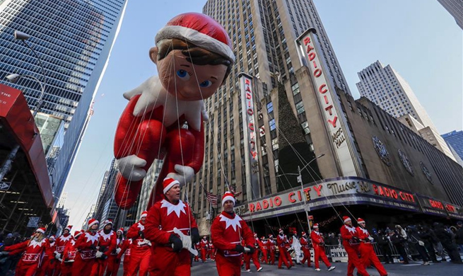 Millions brave frigid cold to watch Thanksgiving parade in NYC