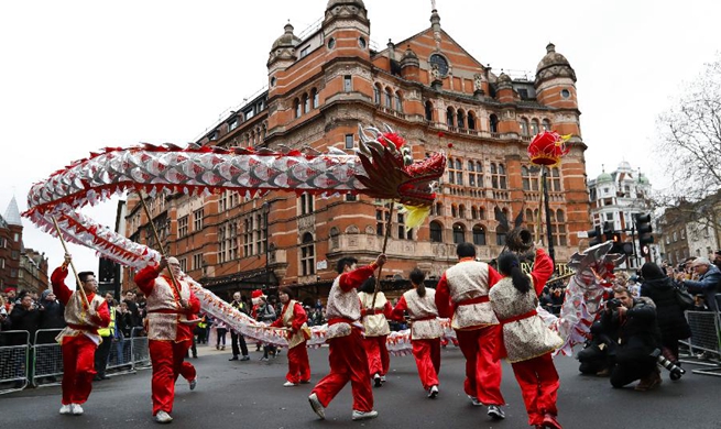 Feature: Grand Chinese New Year celebration held in London