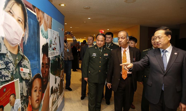 China peacekeeping exhibition launched at UN headquarters