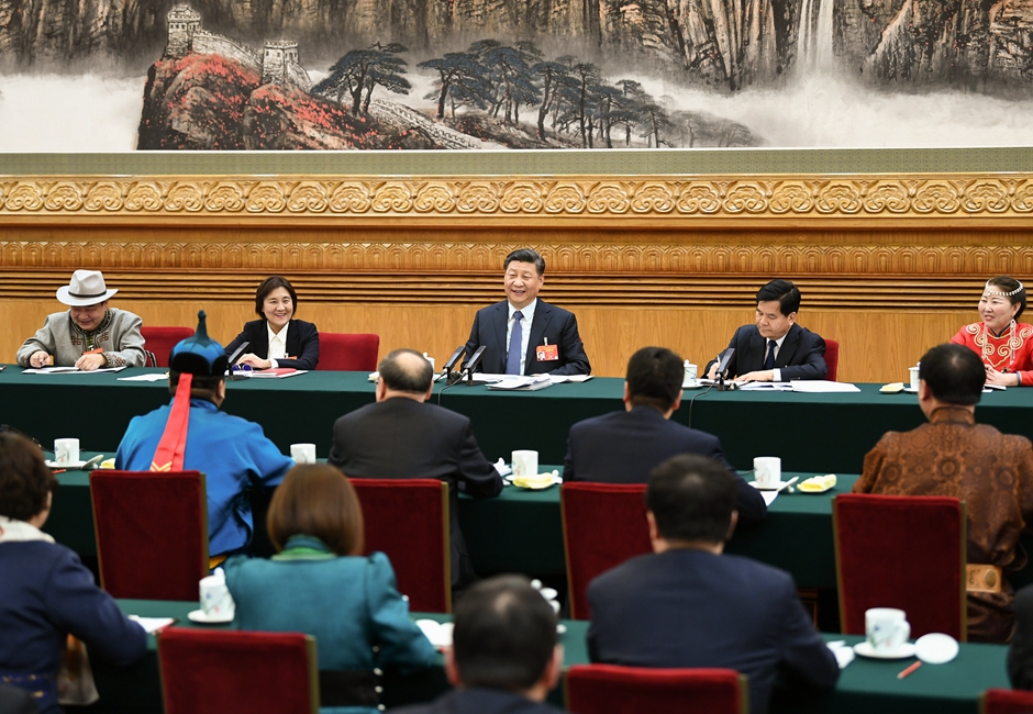 Infographic: Highlights of Xi's remarks when attending panel discussion with NPC deputies (March 5)