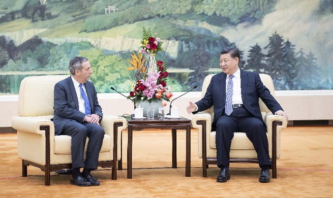 President Xi meets Harvard president