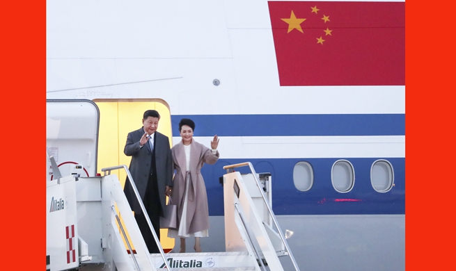 Chinese president arrives in Italy for state visit