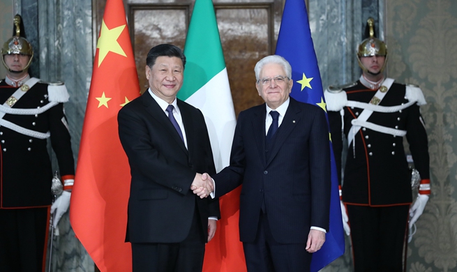 Chinese, Italian presidents agree to promote greater development of ties