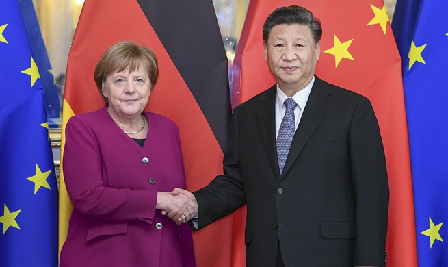Xi makes 3-point proposal on China-Germany ties in meeting with Merkel
