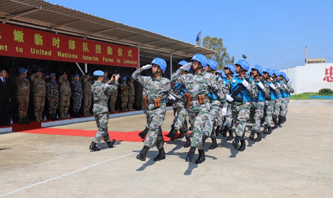 Chinese peacekeepers to Lebanon awarded UN medal