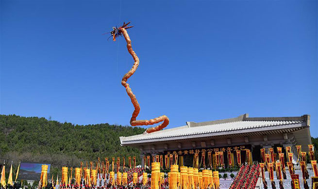 Ceremony paying homage to Huangdi held in Huangling County, China's Shaanxi