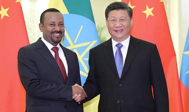 Xi meets Ethiopian prime minister