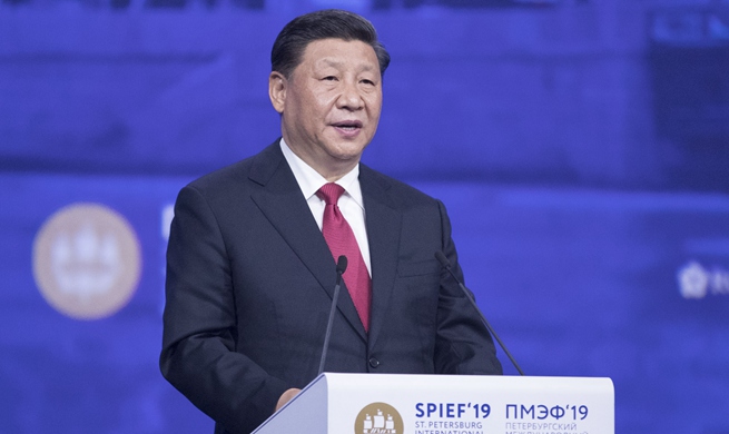 Xi highlights sustainable development as "golden key" to solving global problems at SPIEF