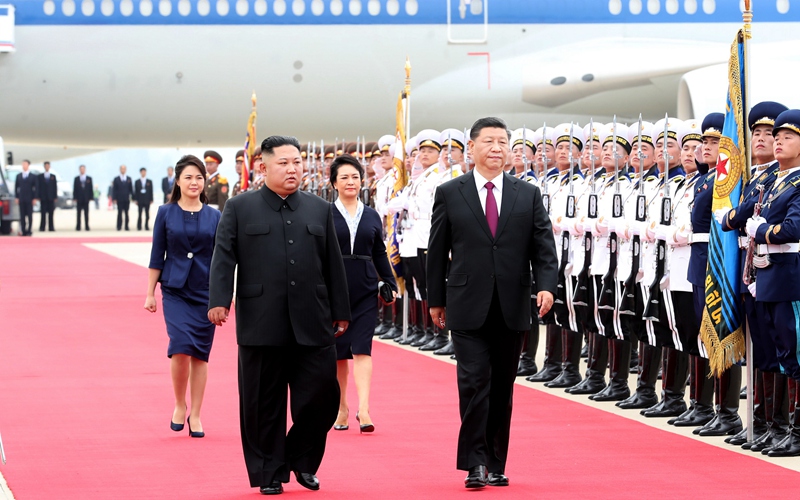 Xi arrives to great welcome in DPRK for state visit