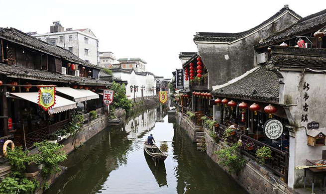 Scenery of Xinshi Town in E China's Zhejiang