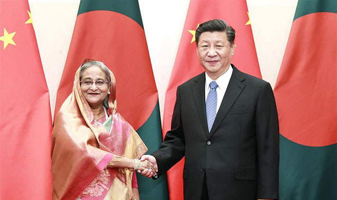 Chinese president meets Bangladeshi PM