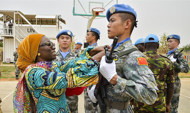 Chinese peacekeeping helicopter unit to Sudan's Darfur awarded UN peace medals