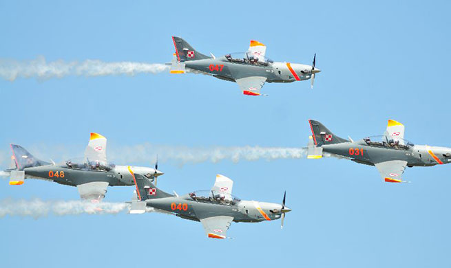 Int'l air show Wings Over Baltics 2019 held in Latvia