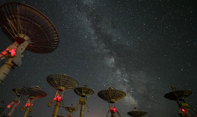 Starry night over Ming'antu observing station in Inner Mongolia
